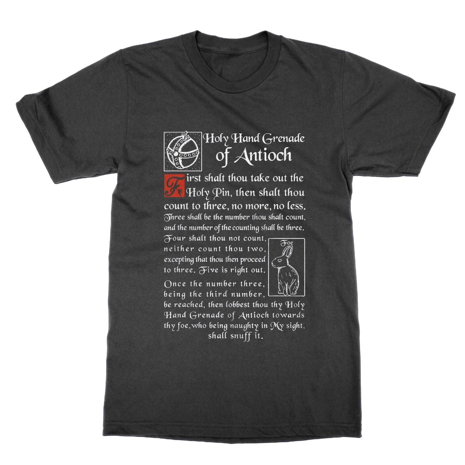 Holy Hand Grenade of Antioch t-shirt funny  nerd top Unisex T-shirt, Sweatshirt, Hoodie, Long Sleeve Tee - T-Shirt, Sweatshirt, Hoodie