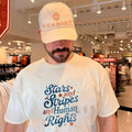 Stars And Stripes And Human Rights Liberty And Justice For All 250 Years Shirt Unisex T-shirt, Sweatshirt, Hoodie, Long Sleeve Tee - T-Shirt, Sweatshirt, Hoodie