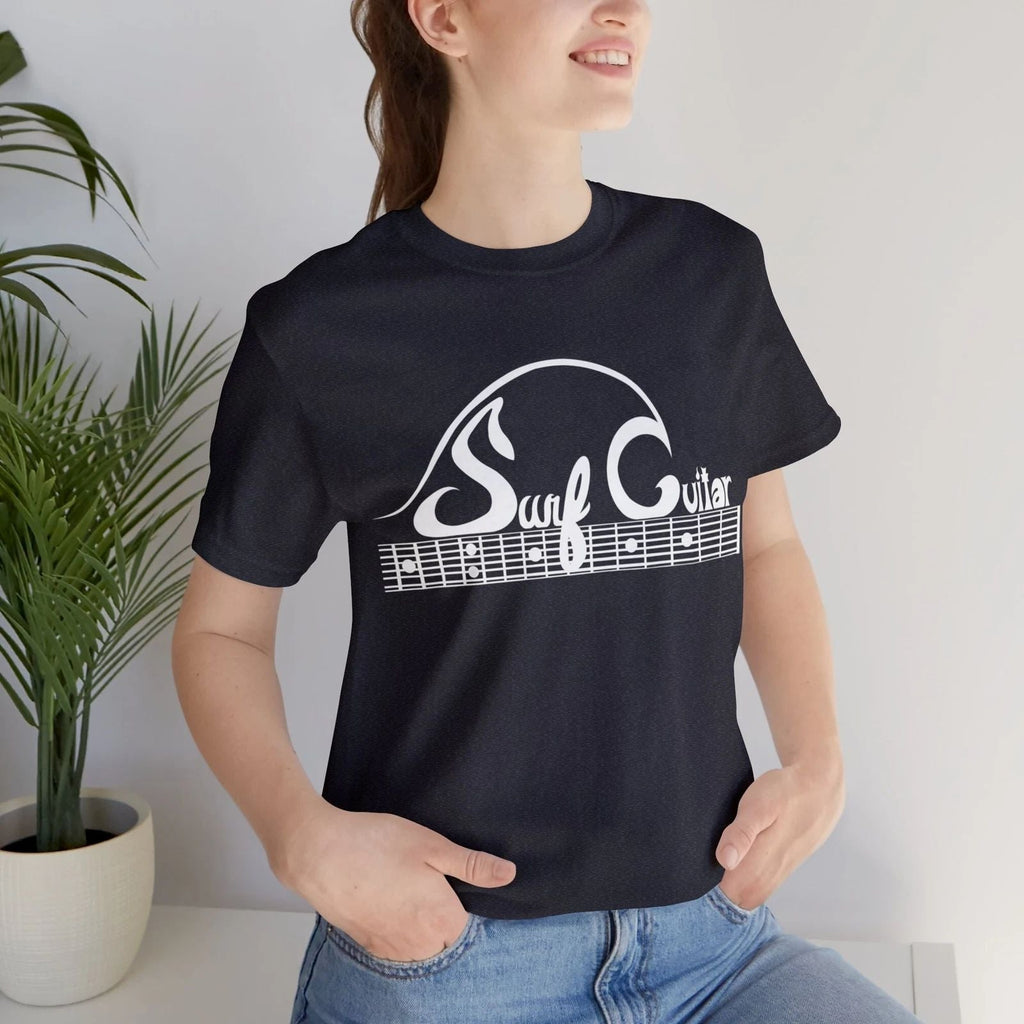 Surf Guitar fun & clever T-shirt gift for guitar players, surfers or beach bums Unisex T-shirt, Sweatshirt, Hoodie, Long Sleeve Tee - T-Shirt, Sweatshirt, Hoodie