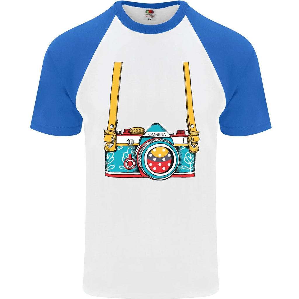 Photography Camera Around Neck Mens S/S Baseball T-Shirt Unisex T-shirt, Sweatshirt, Hoodie, Long Sleeve Tee - T-Shirt, Sweatshirt, Hoodie