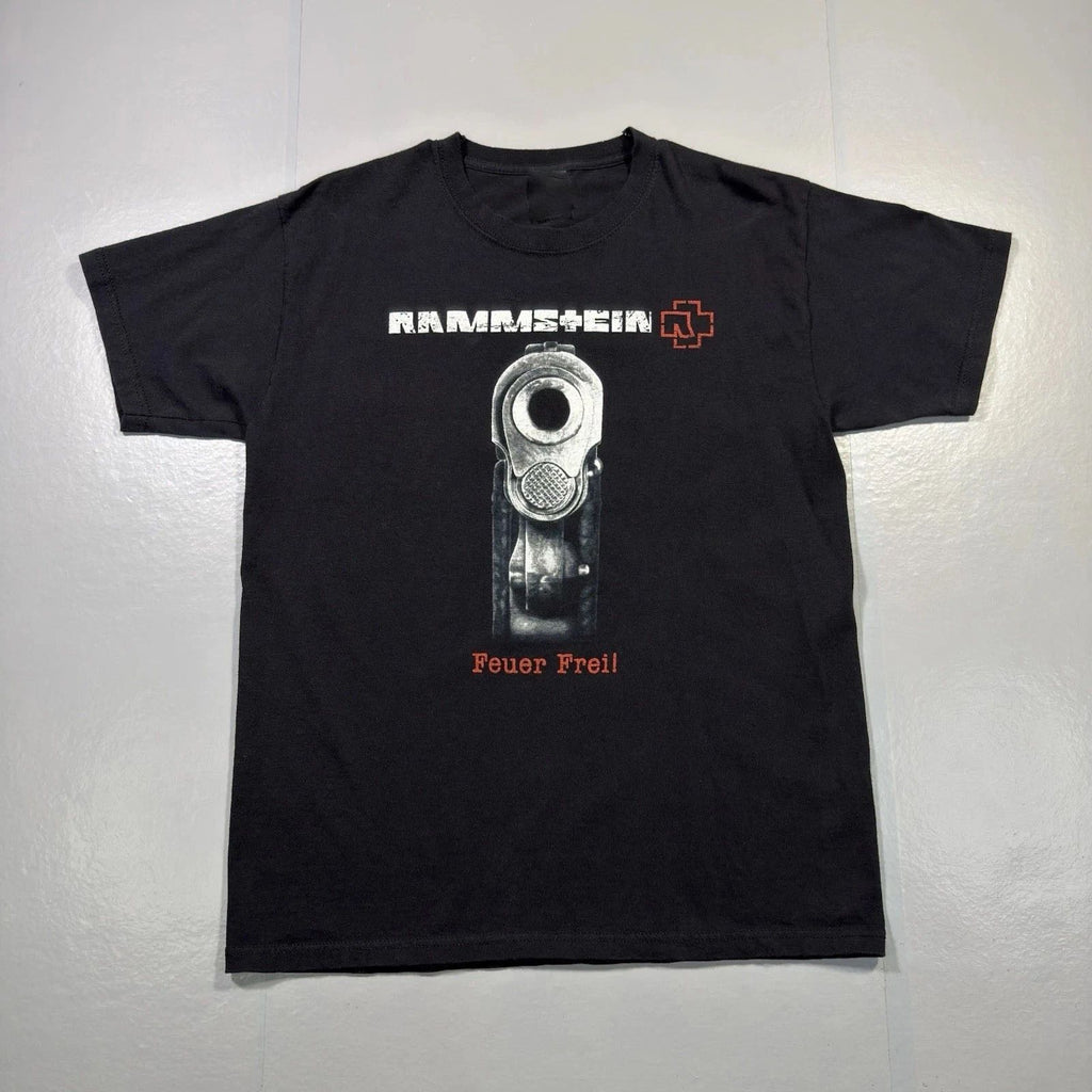 Vintage Rammstein T-Shirt Feuer Frei Band Tee Black Graphic Metal Rock Y2K Unisex T-shirt, Sweatshirt, Hoodie, Long Sleeve Tee - T-Shirt, Sweatshirt, Hoodie