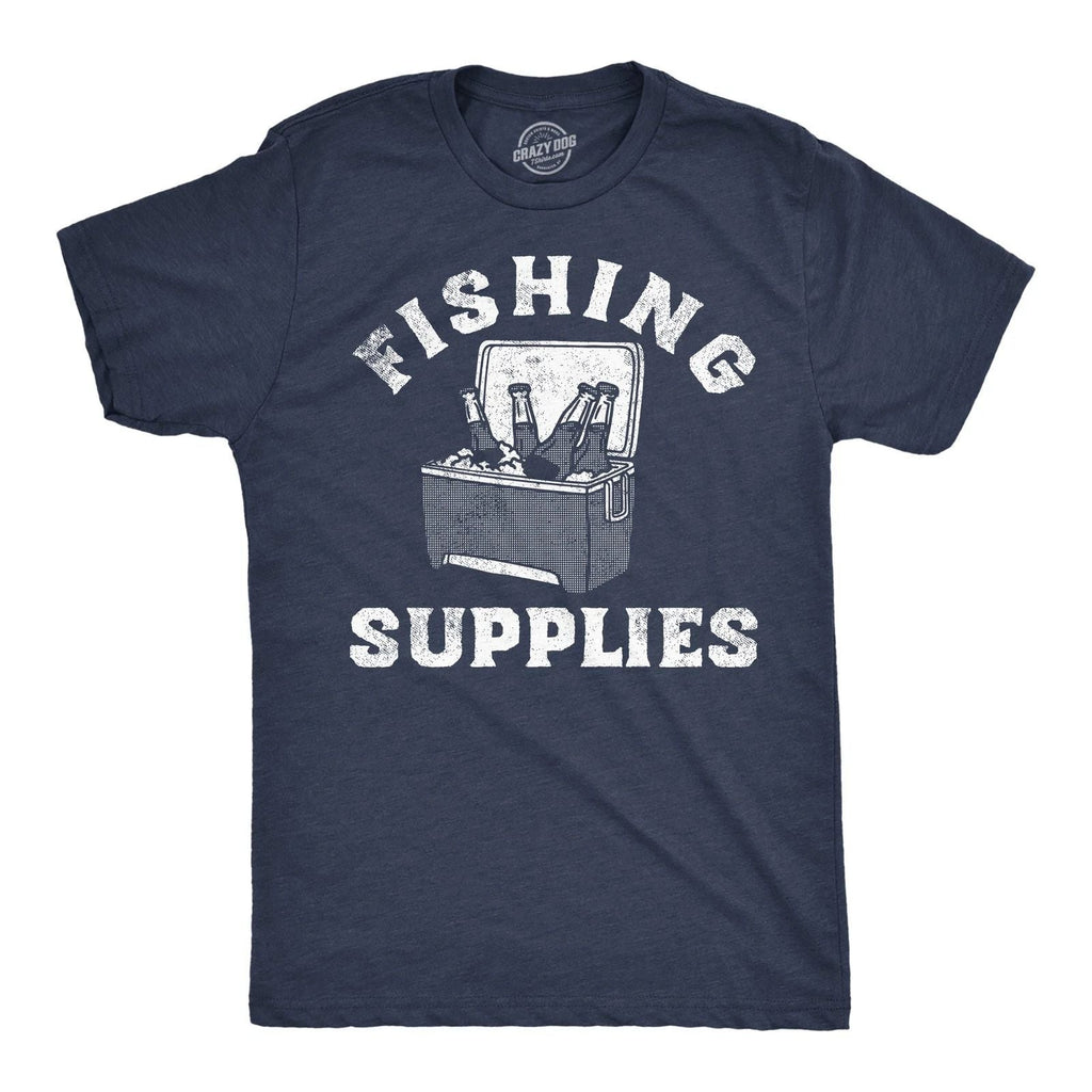 Mens Funny T Shirts Fishing Supplies Sarcastic Drinking Graphic Tee for Men Unisex T-shirt, Sweatshirt, Hoodie, Long Sleeve Tee - T-Shirt, Sweatshirt, Hoodie