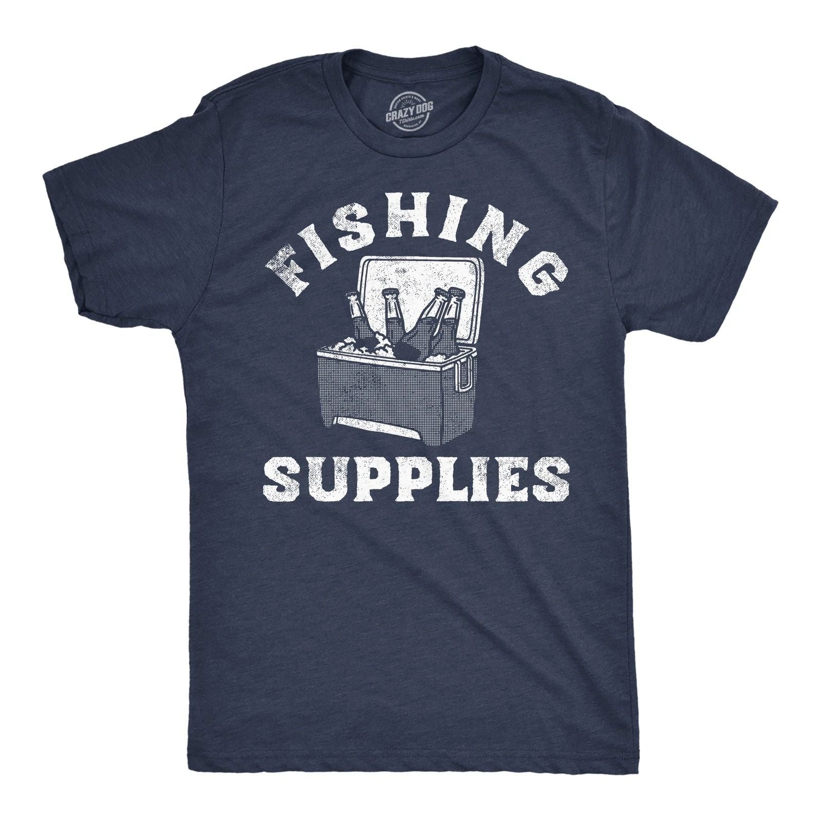 Mens Funny T Shirts Fishing Supplies Sarcastic Drinking Graphic Tee for Men Unisex T-shirt, Sweatshirt, Hoodie, Long Sleeve Tee - T-Shirt, Sweatshirt, Hoodie