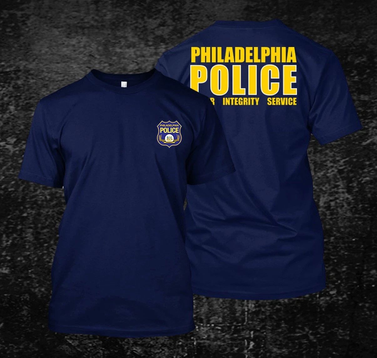 philadelphia Police -  Custom front and back tee Unisex T-shirt, Sweatshirt, Hoodie, Long Sleeve Tee - T-Shirt, Sweatshirt, Hoodie