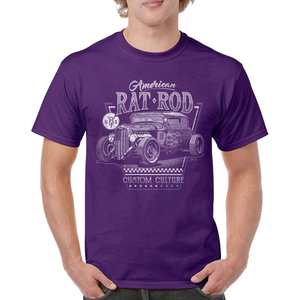American Rat Rod T-shirt Hot Rod Custom Culture Classic Vintage Car Men's Tee Unisex T-shirt, Sweatshirt, Hoodie, Long Sleeve Tee - T-Shirt, Sweatshirt, Hoodie