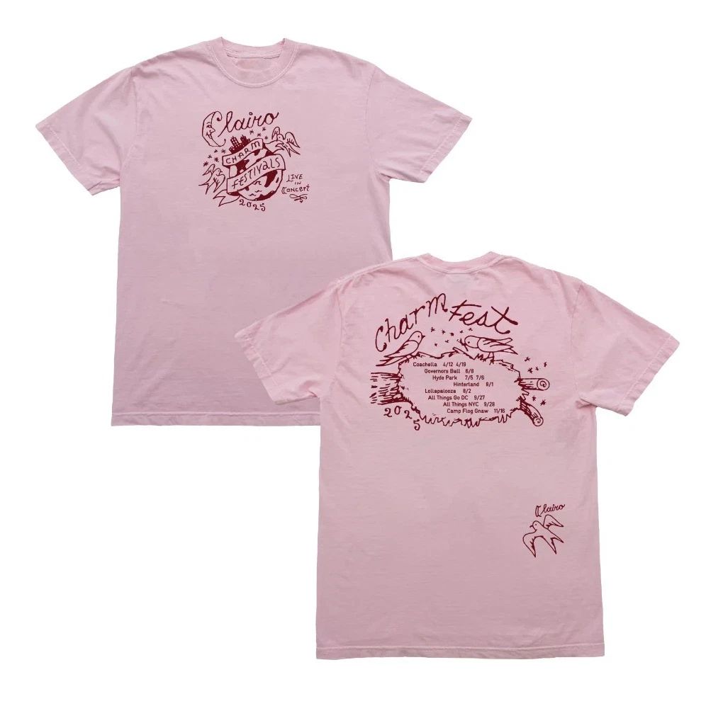 Clairo Charm Fest Camp Flog Gnaw 2025 T-shirt Unisex Allsize Unisex T-shirt, Sweatshirt, Hoodie, Long Sleeve Tee - T-Shirt, Sweatshirt, Hoodie