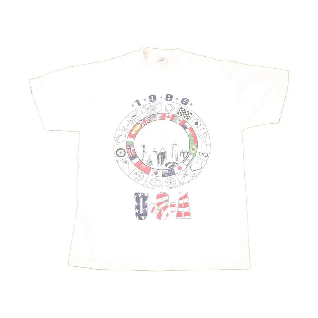 Vintage 1996 USA Sportswear Souvenir Travel T-Shirt Men's L Unisex T-shirt, Sweatshirt, Hoodie, Long Sleeve Tee - T-Shirt, Sweatshirt, Hoodie