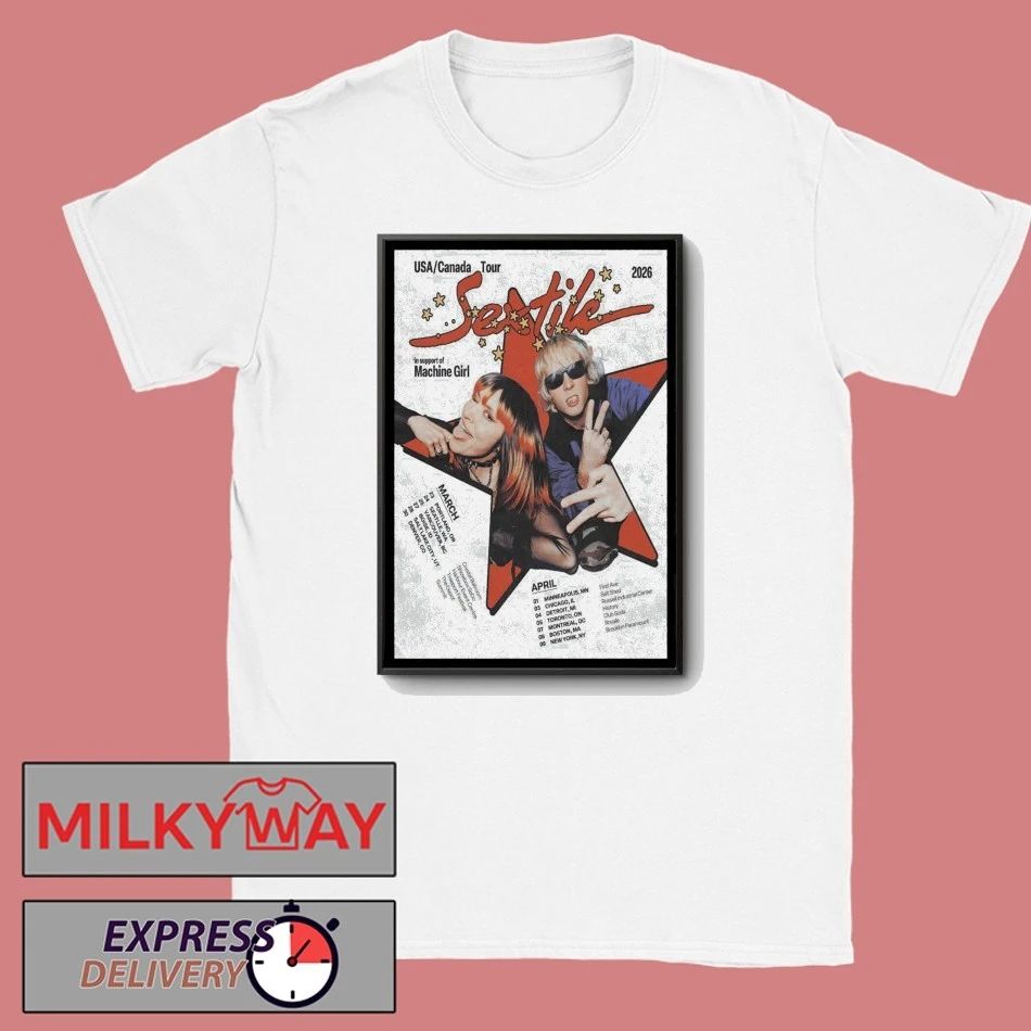 SEXTILE USA And Canada 2026 Tour Poster shirt Unisex T-shirt, Sweatshirt, Hoodie, Long Sleeve Tee - T-Shirt, Sweatshirt, Hoodie