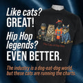 The Cats of Hip Hop - Paw Prints Tee Unisex T-shirt, Sweatshirt, Hoodie, Long Sleeve Tee - T-Shirt, Sweatshirt, Hoodie