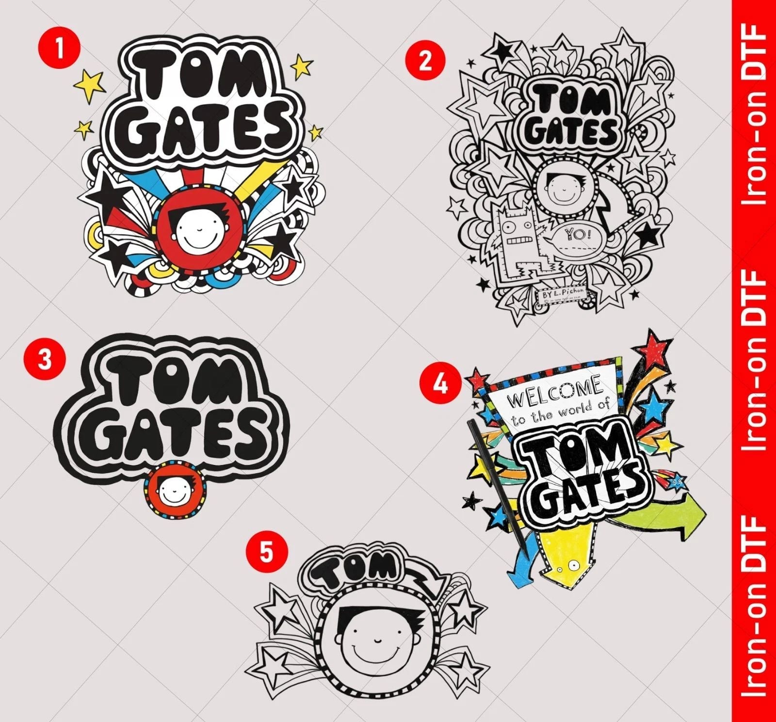 Tom Gates World Book Day DTF Iron On Heat Transfers Kids Unisex T shirt Unisex T-shirt, Sweatshirt, Hoodie, Long Sleeve Tee - T-Shirt, Sweatshirt, Hoodie