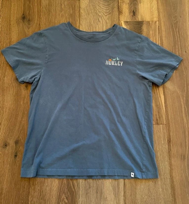 VTG Hurley Supply Custom Quality Goods Distressed Blue Mens XL T-Shirt Unisex T-shirt, Sweatshirt, Hoodie, Long Sleeve Tee - T-Shirt, Sweatshirt, Hoodie