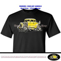 Ford 1932 Vintage Retro Coupe American Graffiti Movie Cartoon Car Black T Shirt Unisex T-shirt, Sweatshirt, Hoodie, Long Sleeve Tee - T-Shirt, Sweatshirt, Hoodie