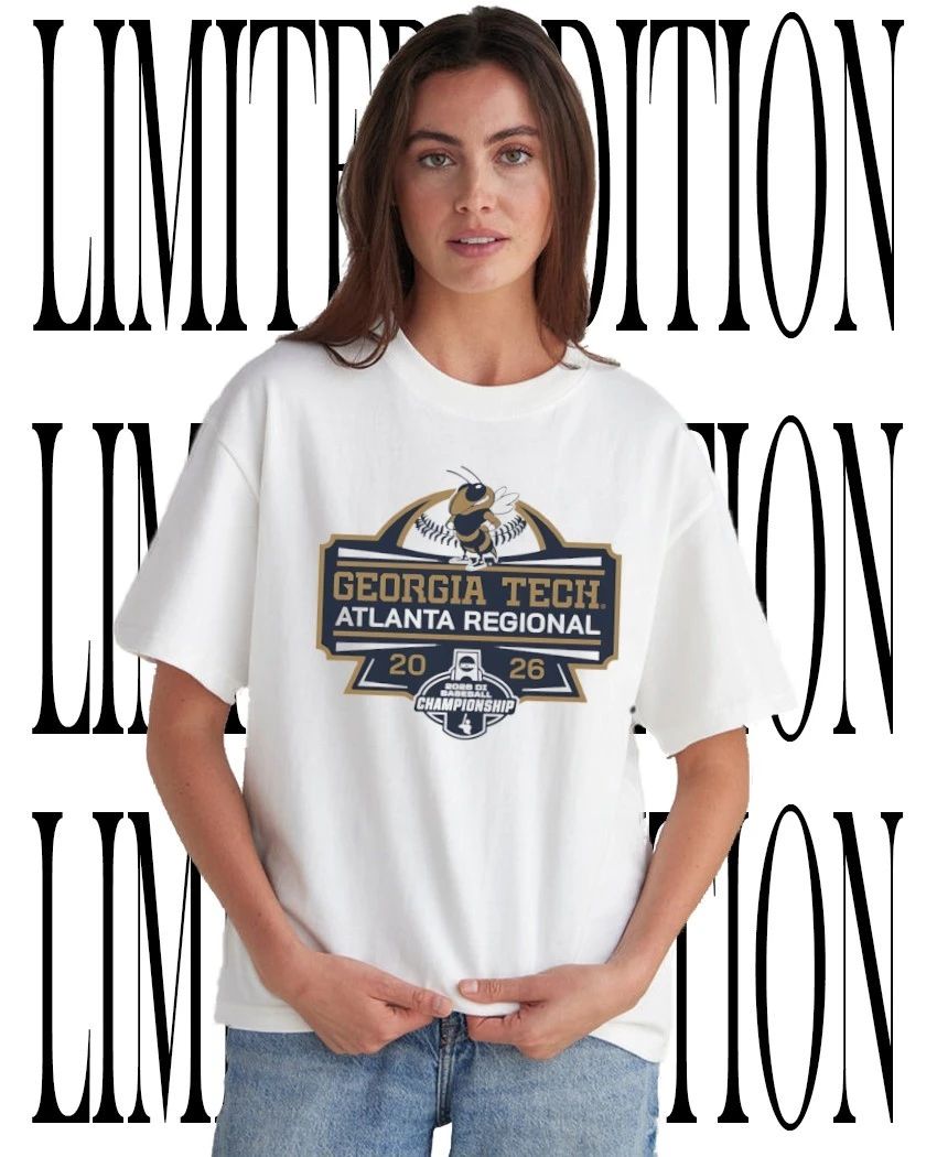 Georgia Tech Yellow Jackets Baseball 2026 Atlanta Regional logo shirt Unisex T-shirt, Sweatshirt, Hoodie, Long Sleeve Tee - T-Shirt, Sweatshirt, Hoodie