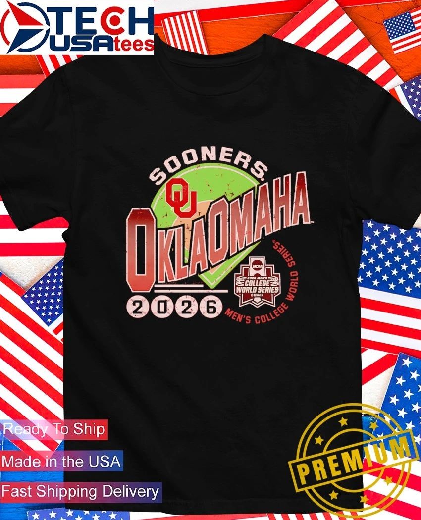 Crimson Oklahoma Sooners 2026 NCAA Baseball Mens College World Series shirt Unisex T-shirt, Sweatshirt, Hoodie, Long Sleeve Tee - T-Shirt, Sweatshirt, Hoodie