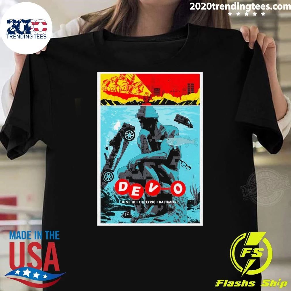 Devo Baltimore MD Tour On June 10 2026 Shirt Unisex T-shirt, Sweatshirt, Hoodie, Long Sleeve Tee - T-Shirt, Sweatshirt, Hoodie
