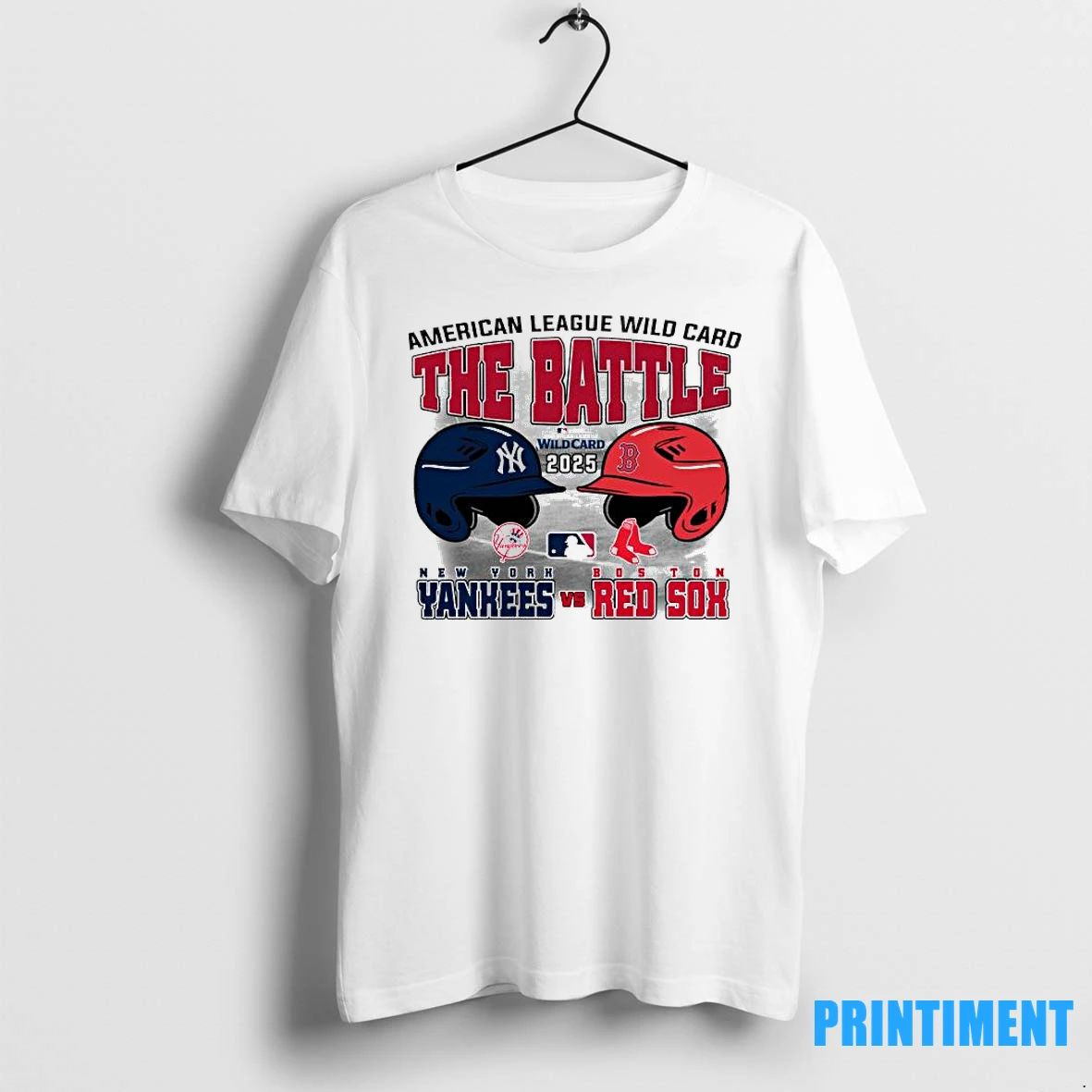 The Battle New York Yankees Vs Boston Red Sox 2025 Mlb Al Wild Card Matchup Unisex T-shirt, Sweatshirt, Hoodie, Long Sleeve Tee - T-Shirt, Sweatshirt, Hoodie