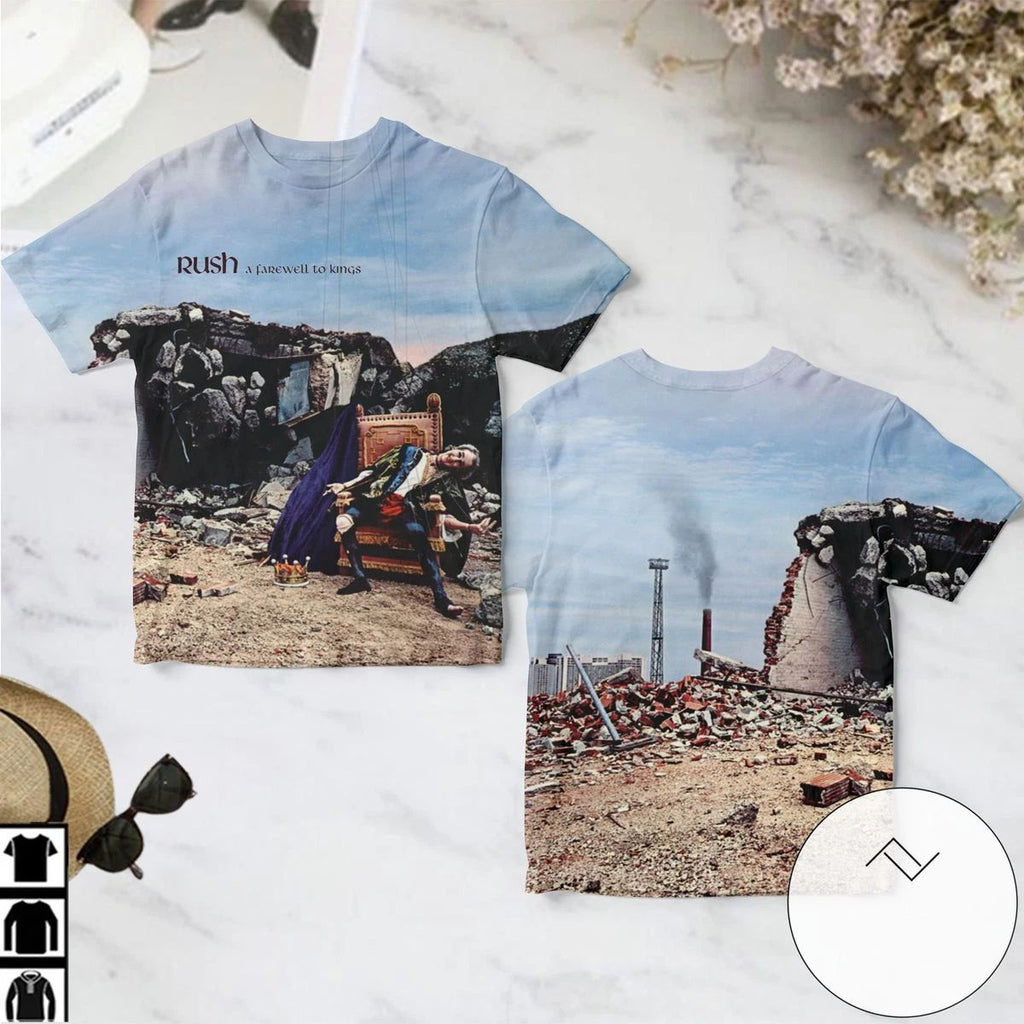 Rush A Farewell To Kings Album Cover  Shirt US1341 Unisex T-shirt, Sweatshirt, Hoodie, Long Sleeve Tee - T-Shirt, Sweatshirt, Hoodie