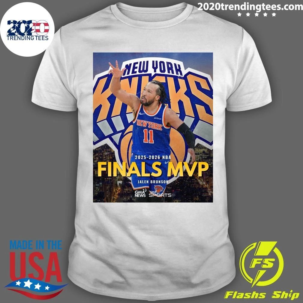Jalen Brunson Named NBA Finals MVP After Historic 45-Point Effort In Knicks Clinching Win Shirt - T-Shirt, Sweatshirt, Hoodie