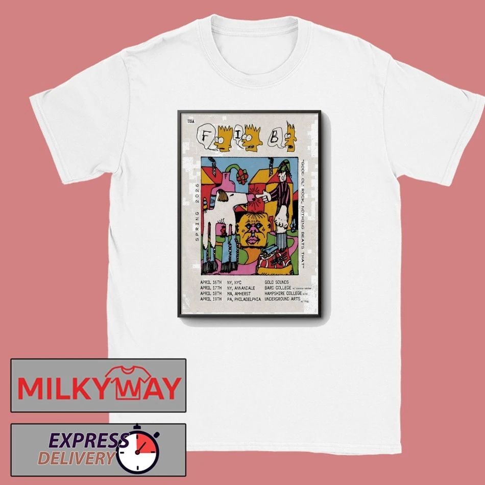 Fib Band Spring Tour 2026 Poster T-Shirt Unisex T-shirt, Sweatshirt, Hoodie, Long Sleeve Tee - T-Shirt, Sweatshirt, Hoodie