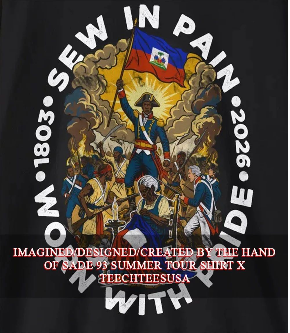 Sewn in Pain Worn with Pride Haitian Independence shirt Unisex T-shirt, Sweatshirt, Hoodie, Long Sleeve Tee - T-Shirt, Sweatshirt, Hoodie