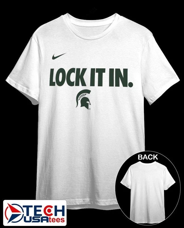 Lock it in Michigan State Spartans 2026 On-Court Bench shirt Unisex T-shirt, Sweatshirt, Hoodie, Long Sleeve Tee - T-Shirt, Sweatshirt, Hoodie