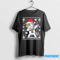 Unicorn Dabbing Christmas Tshirts Sweater Unisex T-shirt, Sweatshirt, Hoodie, Long Sleeve Tee - T-Shirt, Sweatshirt, Hoodie