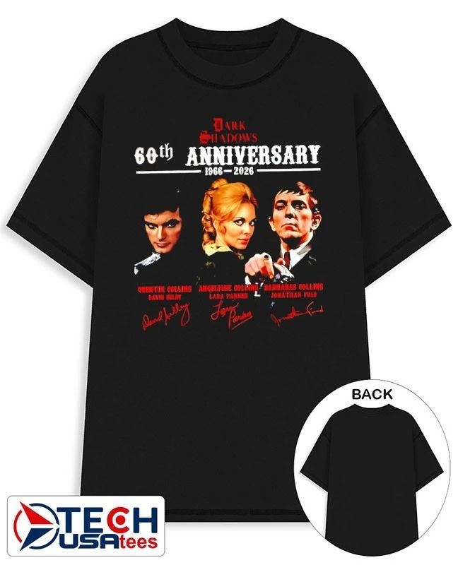 Dark-Shadow 60th Anniversary 1966-2026 signature shirt Unisex T-shirt, Sweatshirt, Hoodie, Long Sleeve Tee - T-Shirt, Sweatshirt, Hoodie
