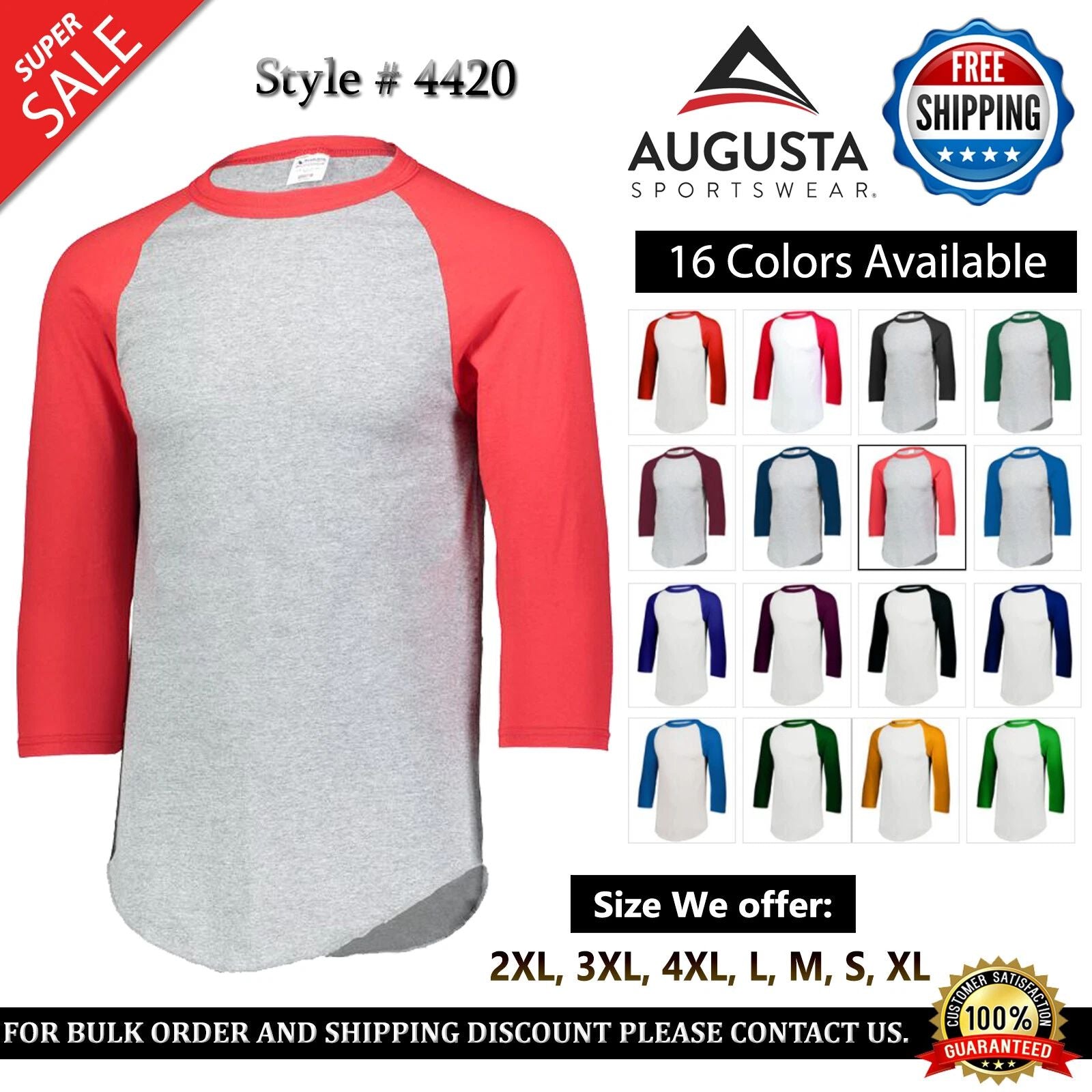 Augusta Sportswear 4420 Mens Baseball Jersey Sports T-Shirt Raglan Stylish Tee Unisex T-shirt, Sweatshirt, Hoodie, Long Sleeve Tee - T-Shirt, Sweatshirt, Hoodie
