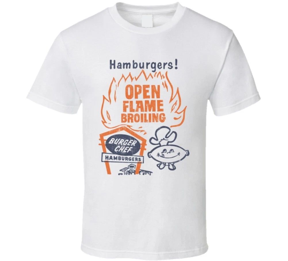 Burger Chef Foodie Food Fan Vintage Worn Look T Shirt Unisex T-shirt, Sweatshirt, Hoodie, Long Sleeve Tee - T-Shirt, Sweatshirt, Hoodie