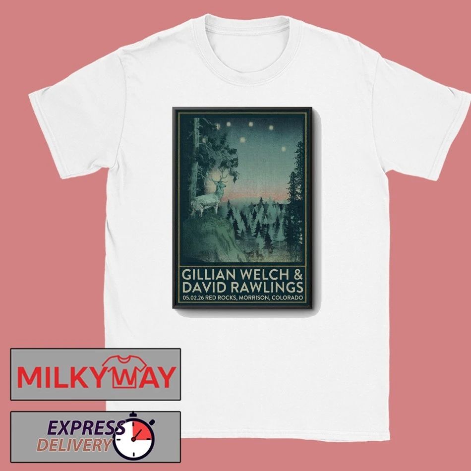 Gillian Welch And David Rawlings May 2 2026 in Morrison CO Poster shirt Unisex T-shirt, Sweatshirt, Hoodie, Long Sleeve Tee - T-Shirt, Sweatshirt, Hoodie