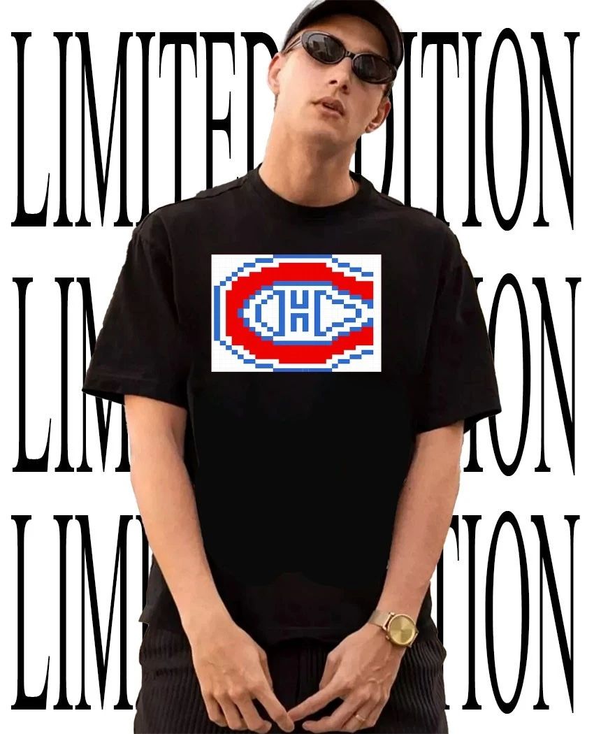 Montreal Canadiens Hockey pixel shirt Unisex T-shirt, Sweatshirt, Hoodie, Long Sleeve Tee - T-Shirt, Sweatshirt, Hoodie