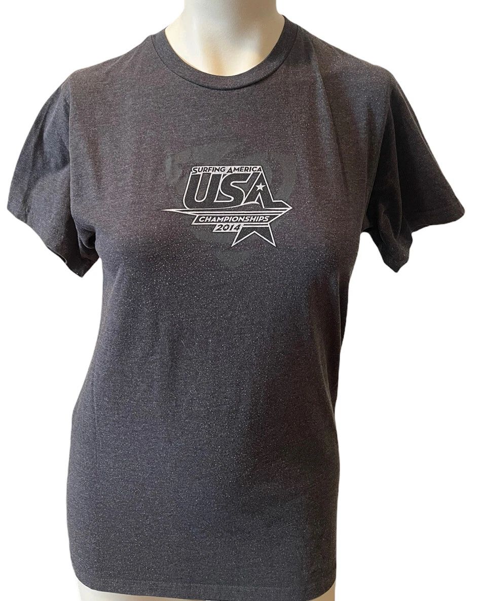 Surfing America USA Championships 2014 T Shirt Unisex Size S M Gray Surfer Surf Unisex T-shirt, Sweatshirt, Hoodie, Long Sleeve Tee - T-Shirt, Sweatshirt, Hoodie