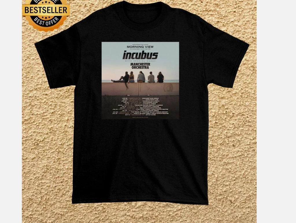 INCUBUS Band 2025 US SUMMER TOUR 2025 T Shirt Black All Size S-5XL Unisex T-shirt, Sweatshirt, Hoodie, Long Sleeve Tee - T-Shirt, Sweatshirt, Hoodie