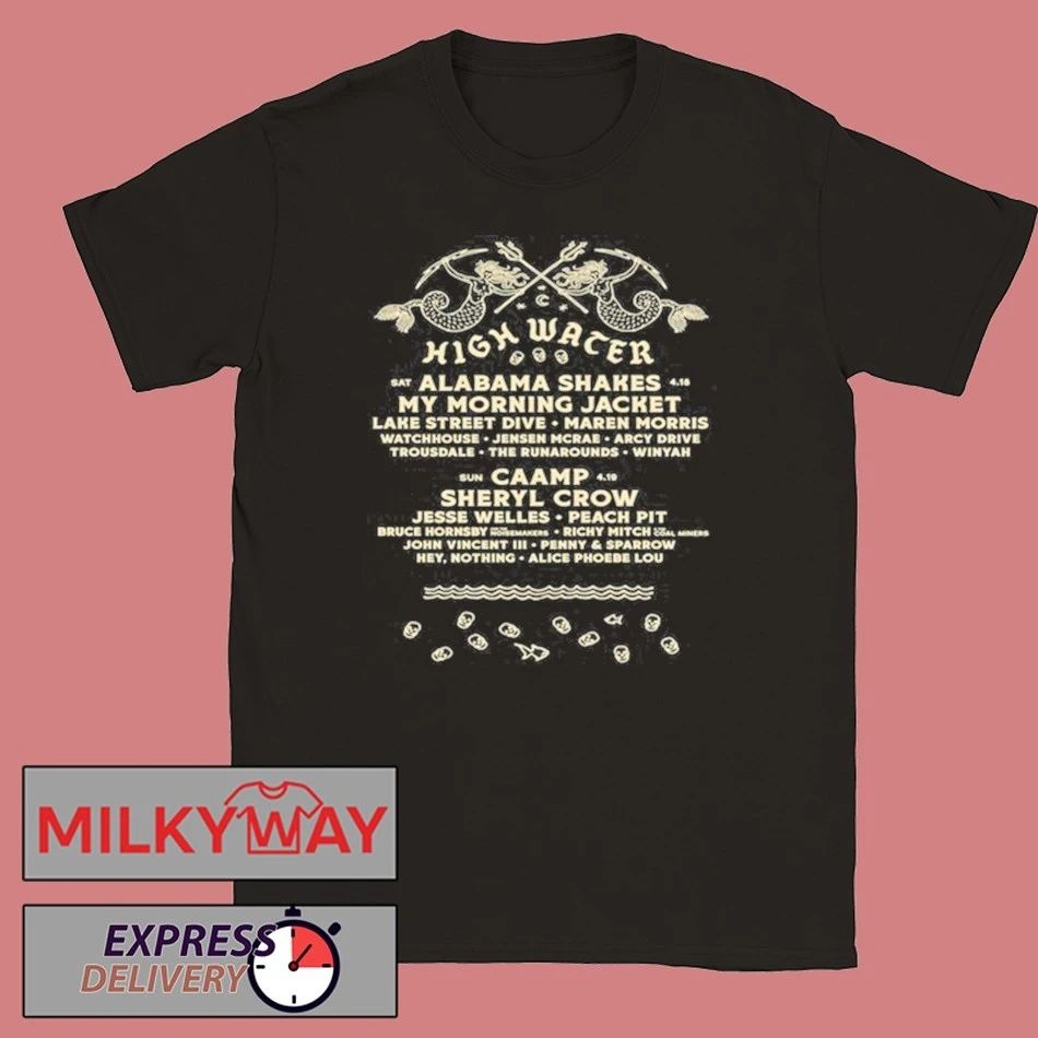 Limited 2026 High Water Mermaid Lineup TOUR T-Shirt Unisex T-shirt, Sweatshirt, Hoodie, Long Sleeve Tee - T-Shirt, Sweatshirt, Hoodie