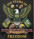 250 years of Freedom Green Bay Packers 1776-2026 shirt Unisex T-shirt, Sweatshirt, Hoodie, Long Sleeve Tee - T-Shirt, Sweatshirt, Hoodie