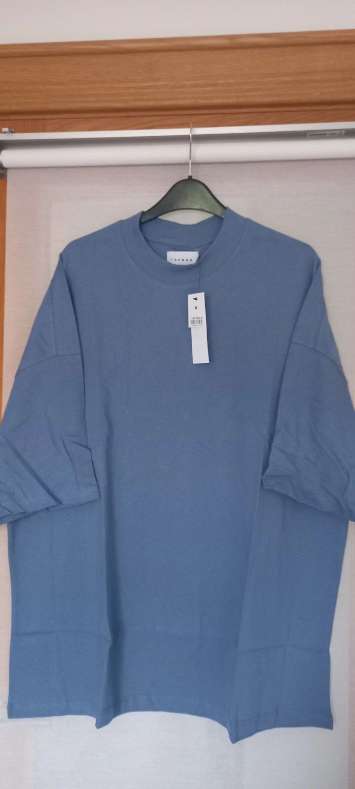 BNWT Topman Blue T Shirt Size M/L, Short Sleeved, Cotton, Chest 50" Oversized Unisex T-shirt, Sweatshirt, Hoodie, Long Sleeve Tee - T-Shirt, Sweatshirt, Hoodie