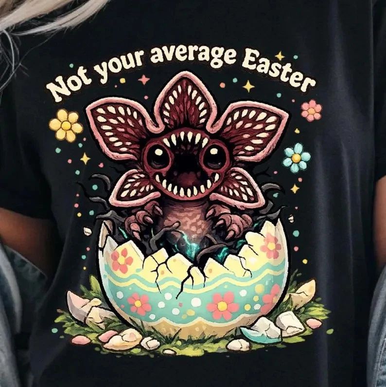 Retro Sci-Fi Monster Easter T-Shirt Horror Creature Fan Unisex T-shirt, Sweatshirt, Hoodie, Long Sleeve Tee - T-Shirt, Sweatshirt, Hoodie
