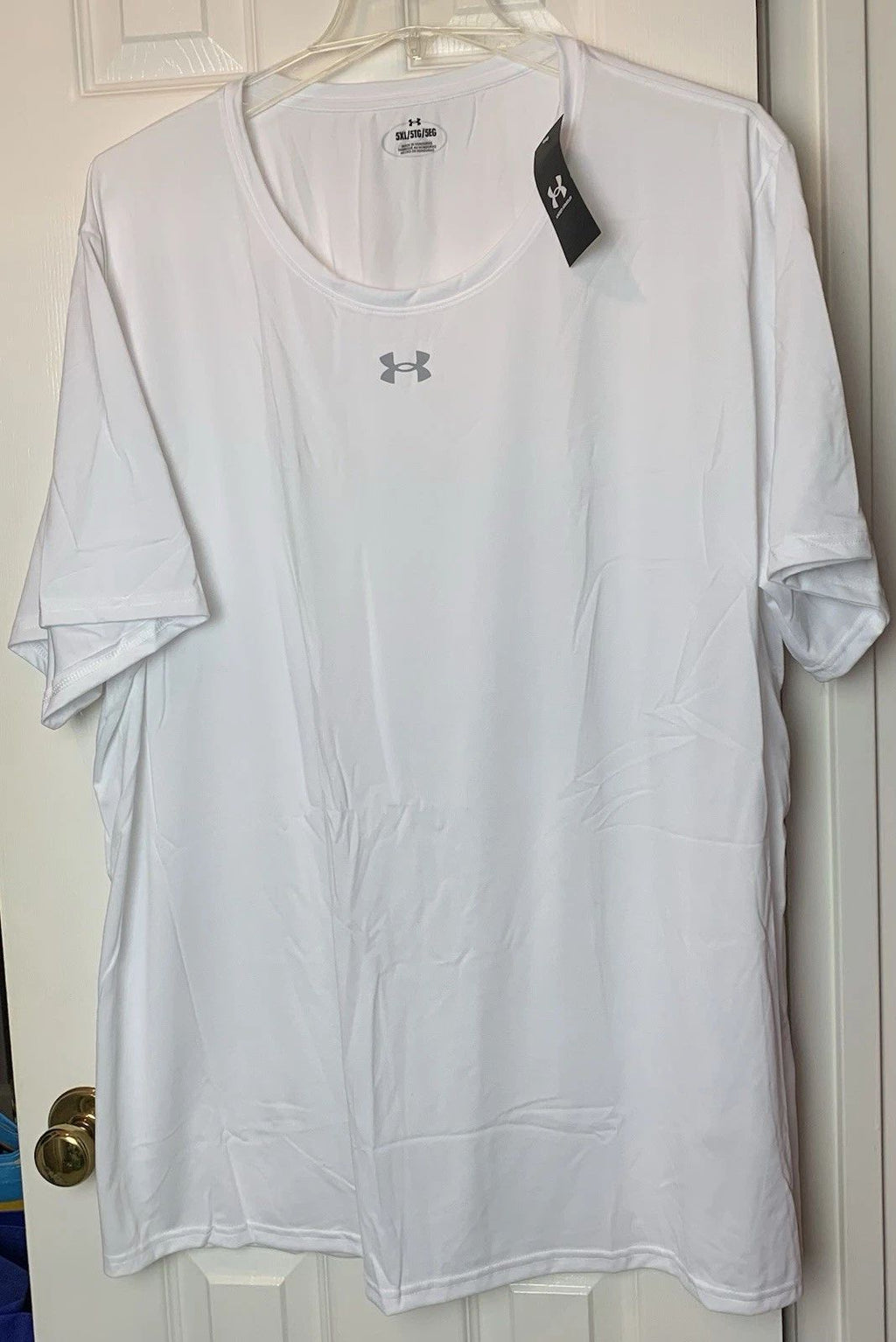 Under Armour Mens White Team Tech Polyester Shirt Big & Tall Size 5XL NWT New Unisex T-shirt, Sweatshirt, Hoodie, Long Sleeve Tee - T-Shirt, Sweatshirt, Hoodie