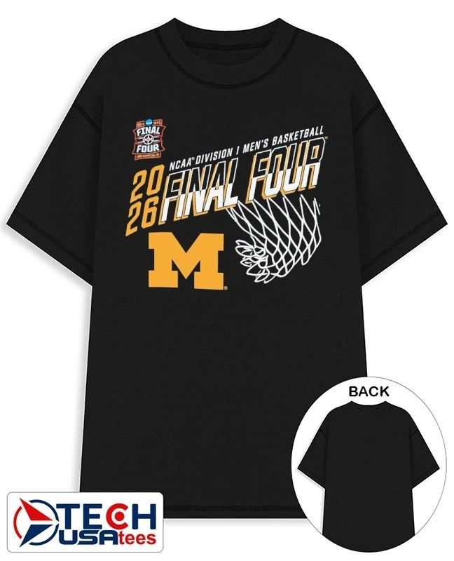 Michigan Wolverines 2026 NCAA Mens Basketball Final Four Net shirt Unisex T-shirt, Sweatshirt, Hoodie, Long Sleeve Tee - T-Shirt, Sweatshirt, Hoodie