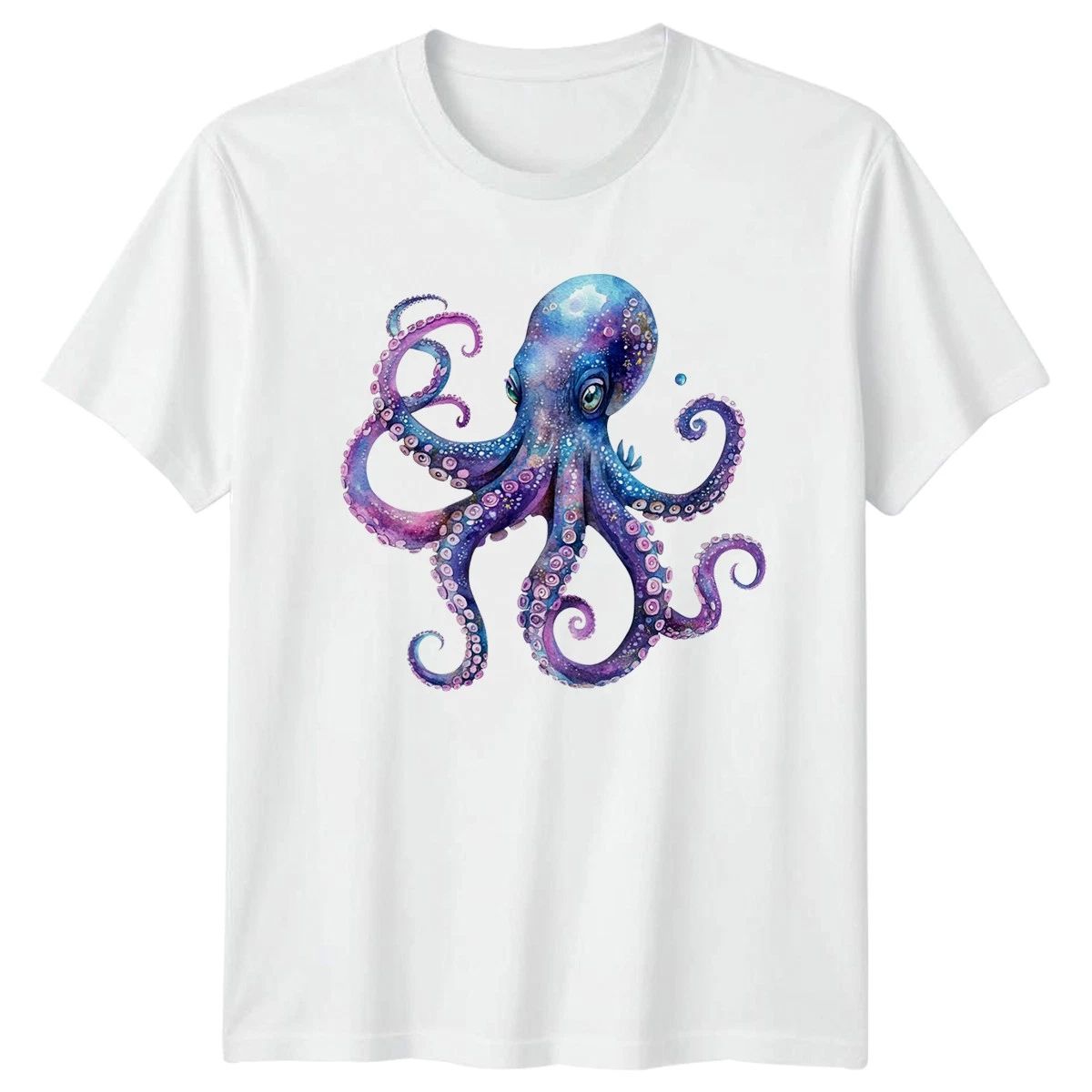 Watercolor Galaxy Octopus T-Shirt Fantasy Ocean Animal Gift For Him And Her Unisex T-shirt, Sweatshirt, Hoodie, Long Sleeve Tee - T-Shirt, Sweatshirt, Hoodie