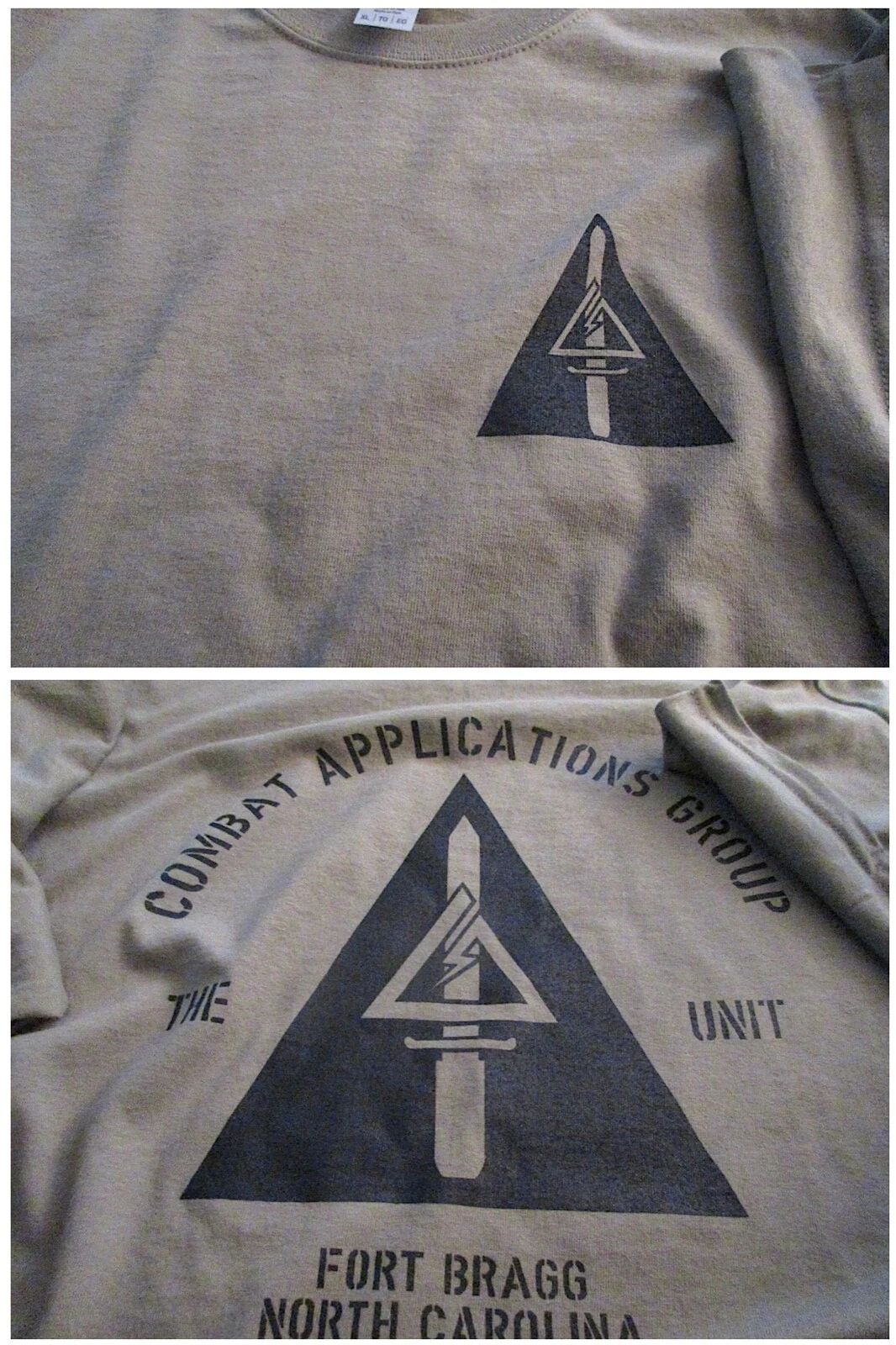 Delta Force CAB (1st SFOD-D) The Unit Silk-Screened T-Shirt XL Military Army TAN Unisex T-shirt, Sweatshirt, Hoodie, Long Sleeve Tee - T-Shirt, Sweatshirt, Hoodie