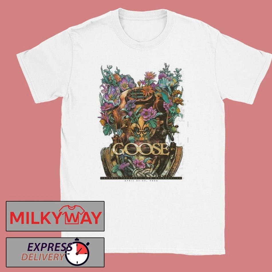 Goose New Orleans 2026 Spring Tour On Apr 21-22 2026 shirt Unisex T-shirt, Sweatshirt, Hoodie, Long Sleeve Tee - T-Shirt, Sweatshirt, Hoodie