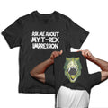 Ask Me About My T-Rex Impression Dinosaur Flip Mens T-Shirt Jurassic Fancy Dress Unisex T-shirt, Sweatshirt, Hoodie, Long Sleeve Tee - T-Shirt, Sweatshirt, Hoodie