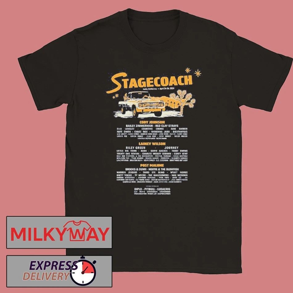 Stagecoach 2026 Festival Indio Californias Country Music Festival Merch Rest Stop 2026 Lineup T-Shirt - T-Shirt, Sweatshirt, Hoodie