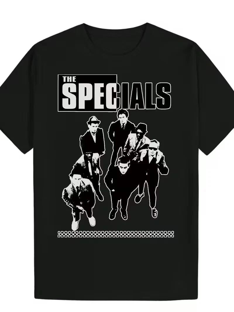 Men'S Casual Summer T-Shirt - "The Specials" Band Graphic, Black & White Design, Unisex T-shirt, Sweatshirt, Hoodie, Long Sleeve Tee - T-Shirt, Sweatshirt, Hoodie