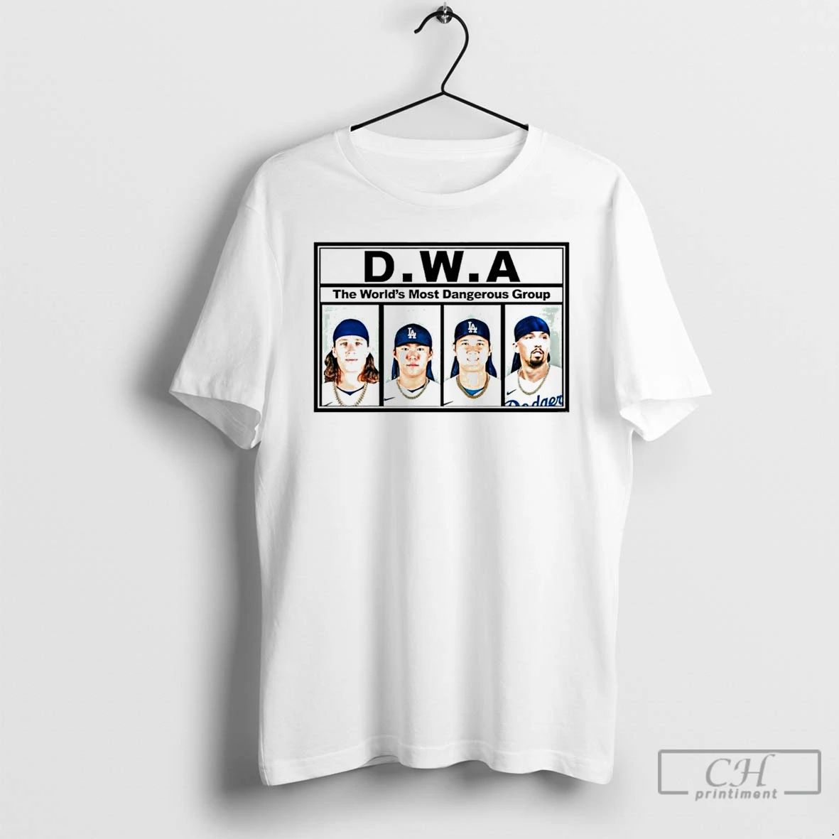 Classic La Dodgers Dwa The Worlds Most Dangerous Group T Shirts Unisex T-shirt, Sweatshirt, Hoodie, Long Sleeve Tee - T-Shirt, Sweatshirt, Hoodie