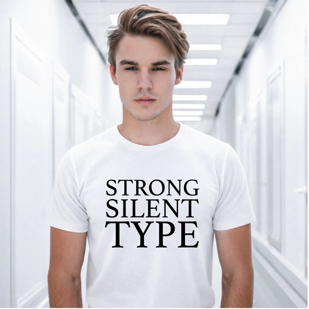 Strong Silent Type  T-Shirt -  Sam Campbell Unisex T-shirt, Sweatshirt, Hoodie, Long Sleeve Tee - T-Shirt, Sweatshirt, Hoodie