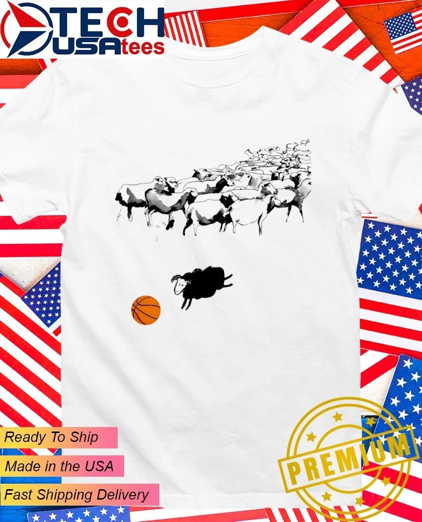 Triple Threat black sheep dribbling a basketball shirt Unisex T-shirt, Sweatshirt, Hoodie, Long Sleeve Tee - T-Shirt, Sweatshirt, Hoodie