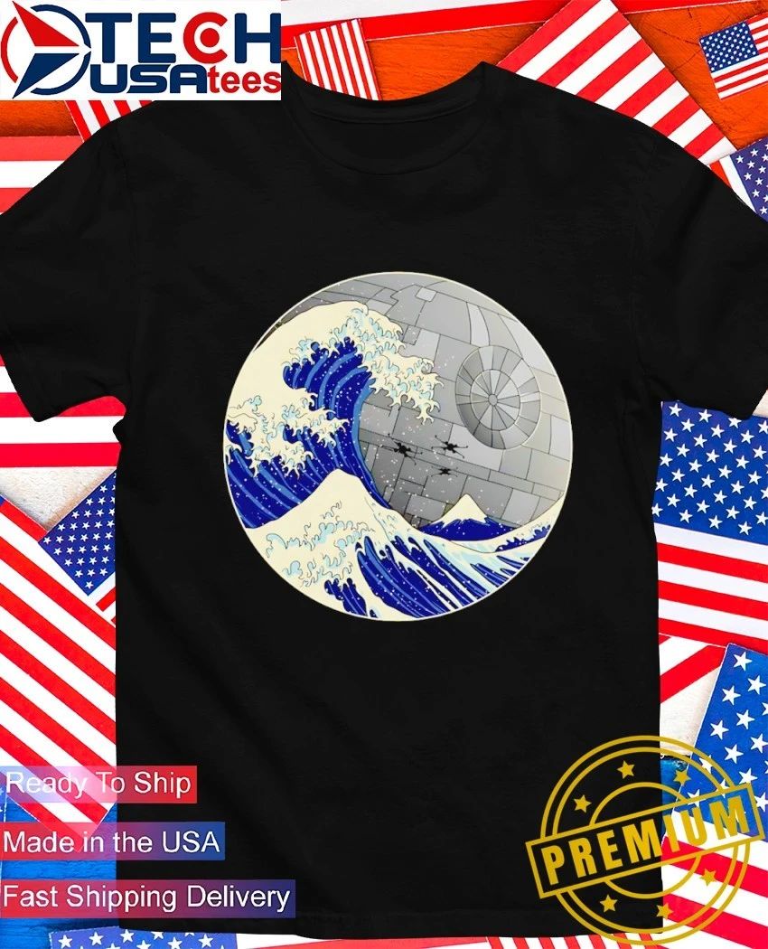 Death Wave The Great Wave off Kanagawa x the Death Star shirt Unisex T-shirt, Sweatshirt, Hoodie, Long Sleeve Tee - T-Shirt, Sweatshirt, Hoodie