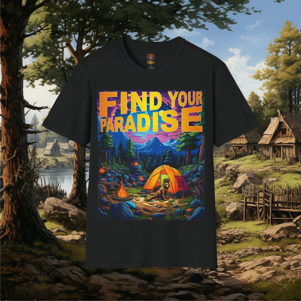 Find Your Happy Place - Unisex Softstyle T-Shirt Unisex T-shirt, Sweatshirt, Hoodie, Long Sleeve Tee - T-Shirt, Sweatshirt, Hoodie